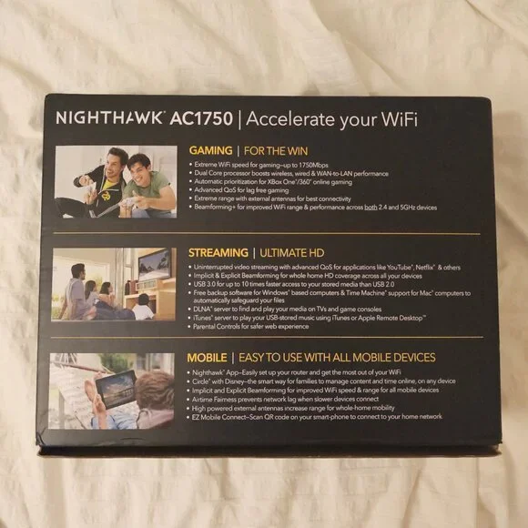 Netgear Nighthawk AC1750 Wifi Router - R6700 - Picture 2 of 10